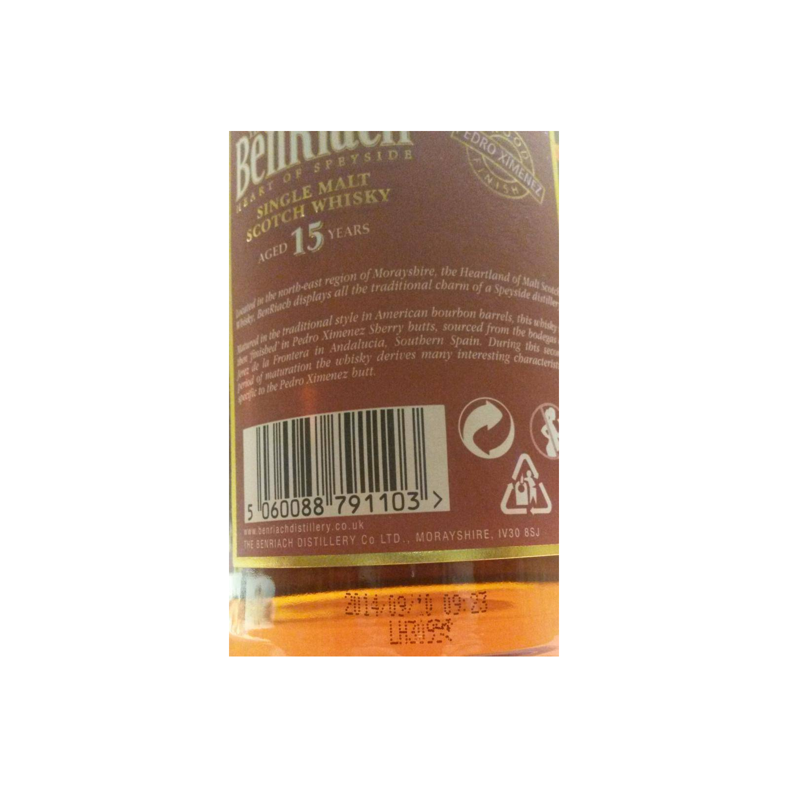 BenRiach 15 Years Single Malt Whisky