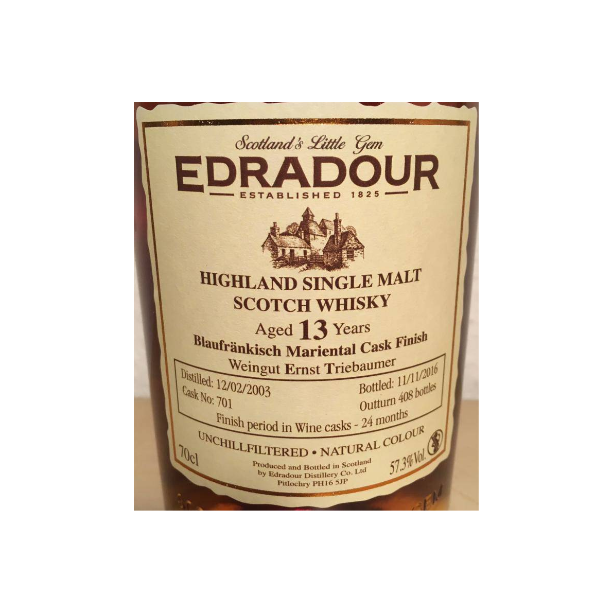 Edradour 2003 13 Years Single Malt Whisky