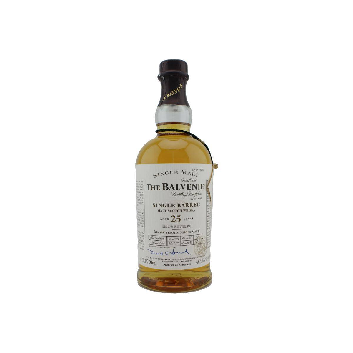 The Balvenie Single Cask 1978 25 Years Single Malt Whisky