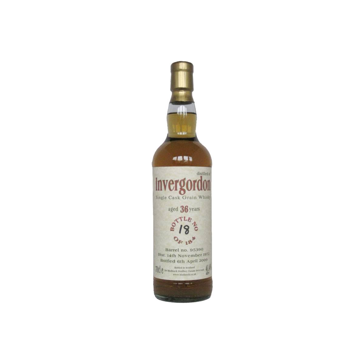Invergordon 1972 36 Years Single Grain Whisky
