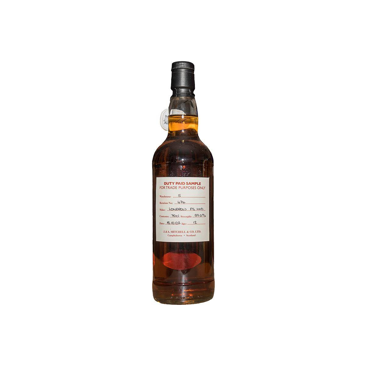 Longrow Duty Paid Sample - For Trade Purposes Only 2002 12 Years Single Malt Whisky