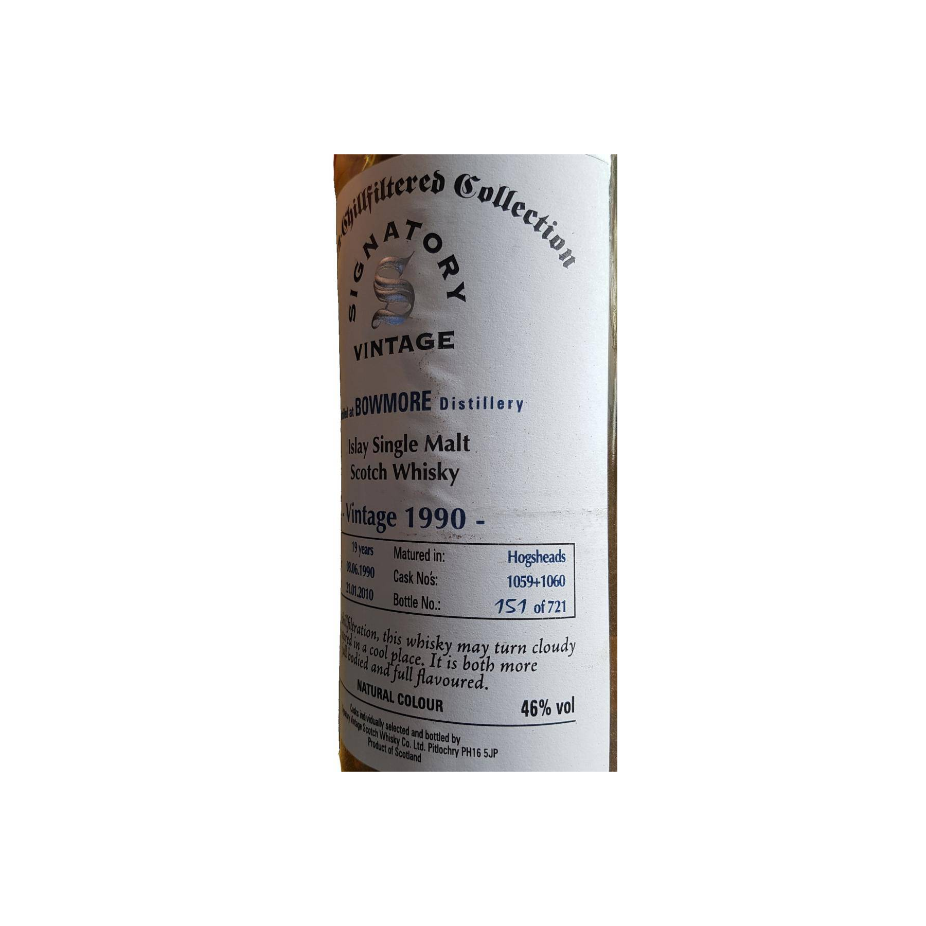 Bowmore The Un-Chillfiltered Collection 1990 19 Years Single Malt Whisky 2