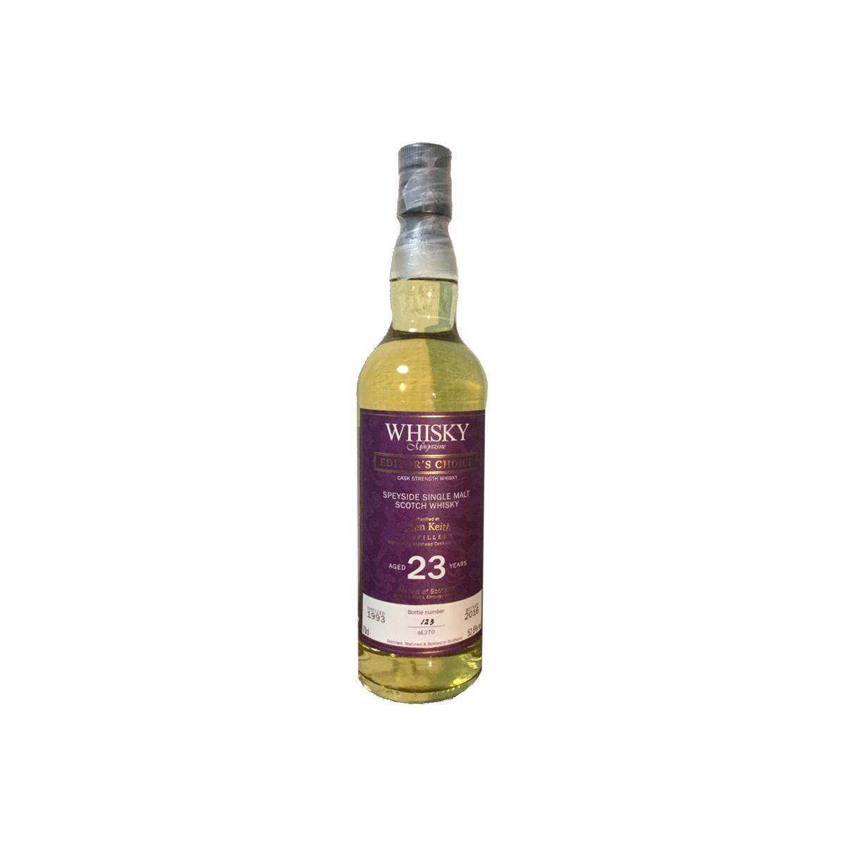 Glen Keith 1993 23 Years Single Malt Whisky
