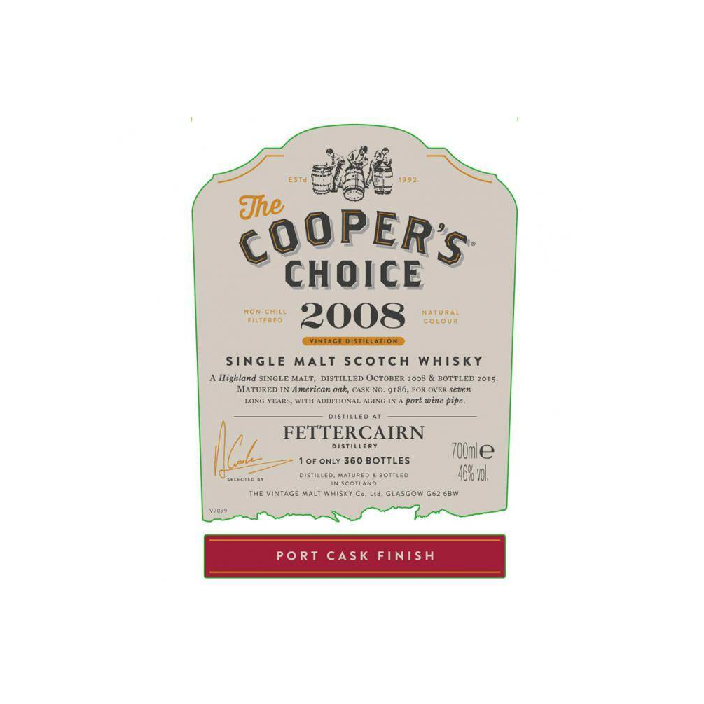 Fettercairn The Cooper's Choice 2008 7 Years Single Malt Whisky 2