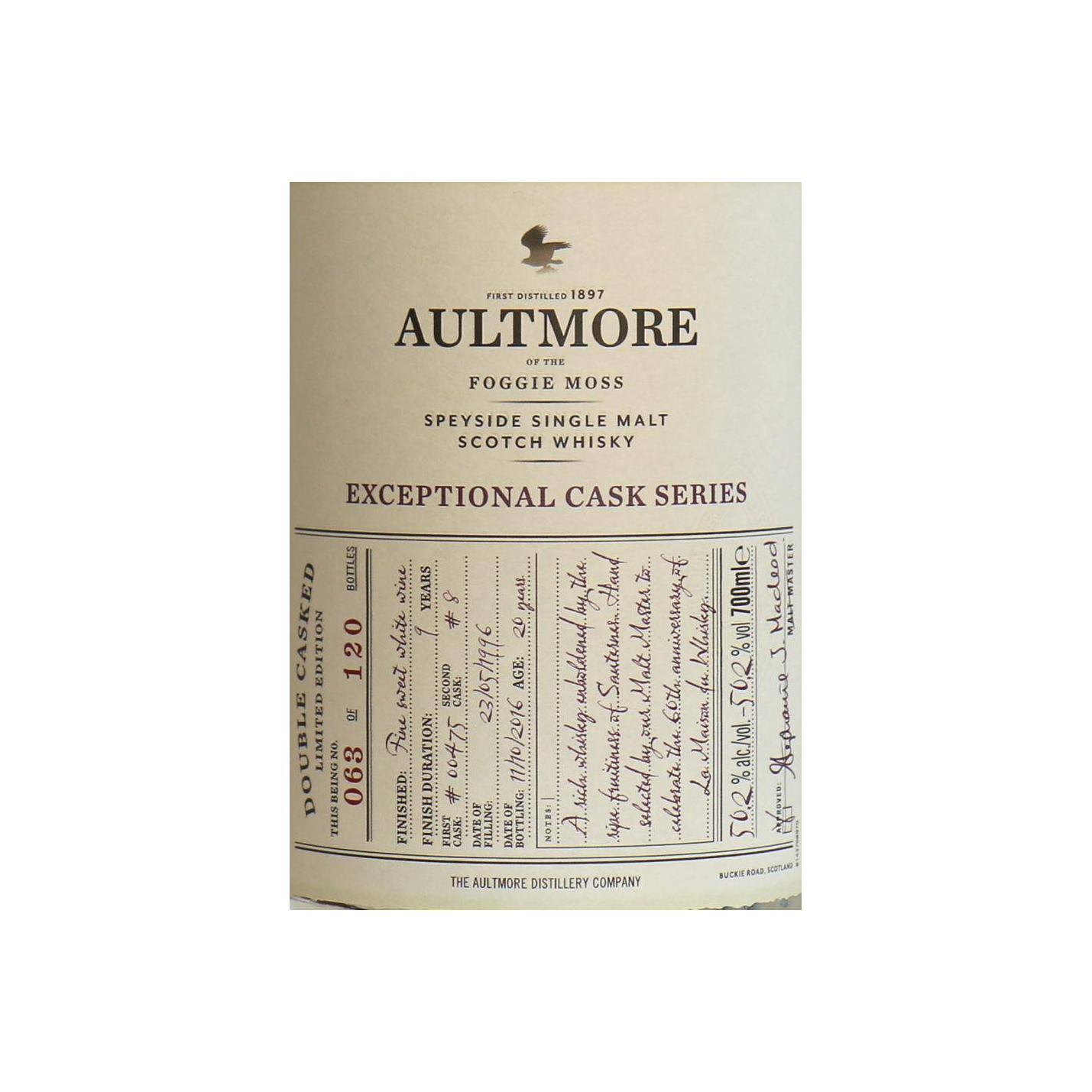 Aultmore 1996 20 Years Single Malt Whisky 2