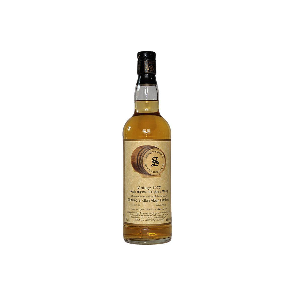 The Scotch Malt Whisky Society Vintage Collection 1977 21 Years Single Malt Whisky