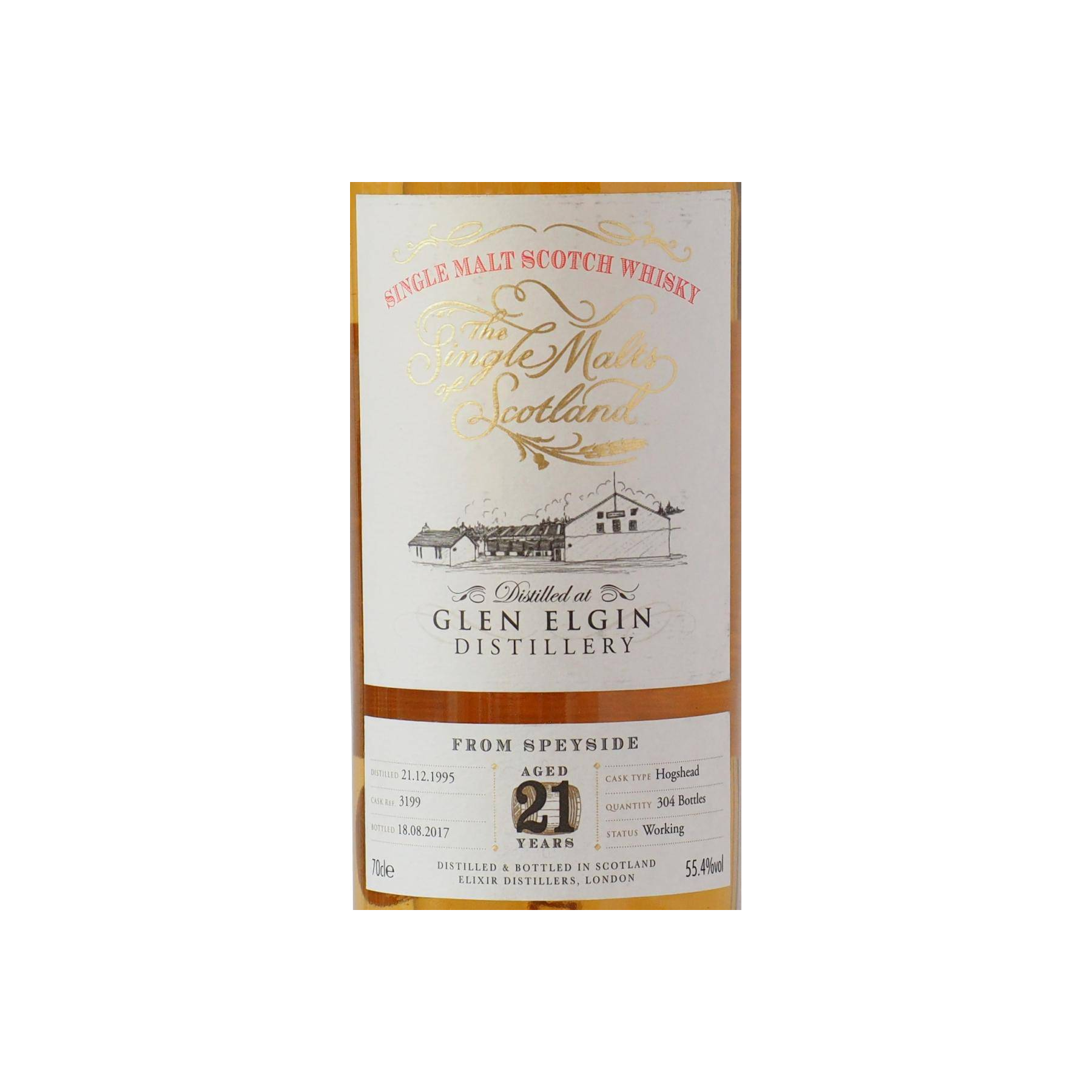 Glen Elgin The Single Malts of Scotland 1995 21 Years Single Malt Whisky 2