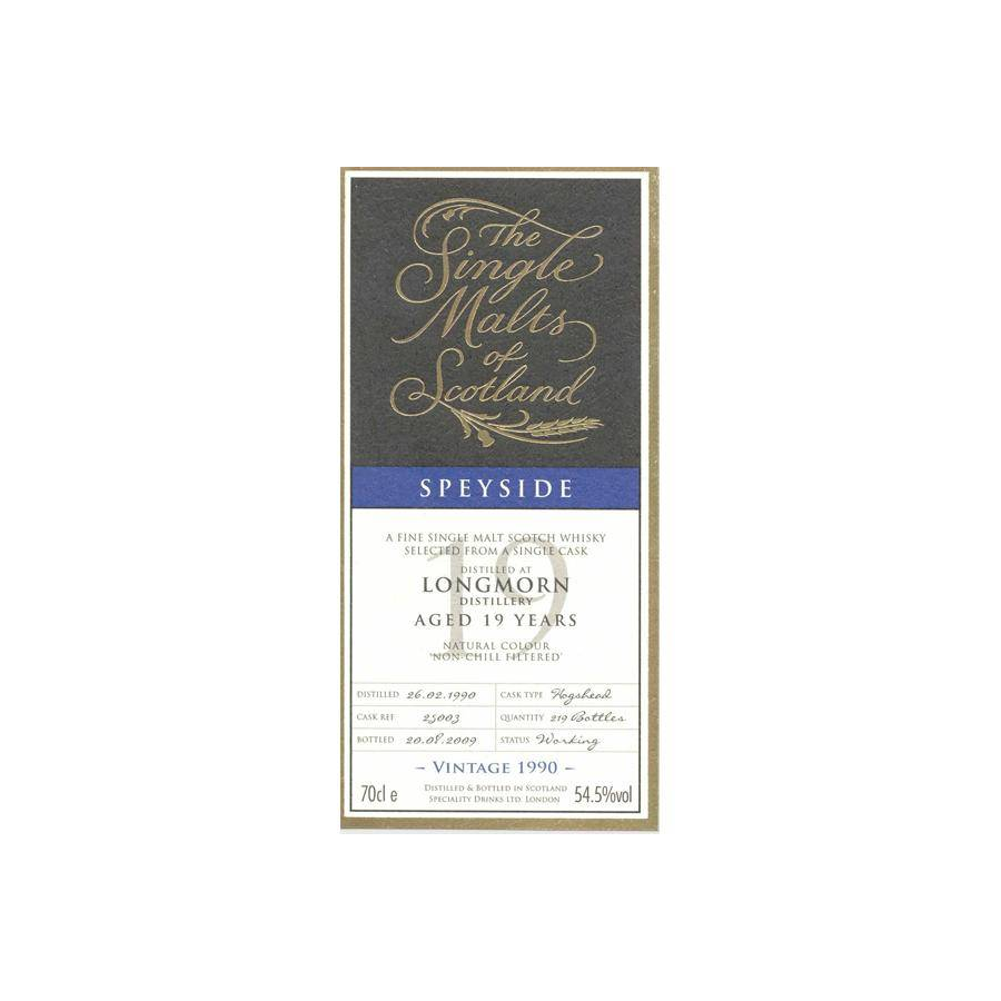 Longmorn The Single Malts of Scotland 1990 19 Years Single Malt Whisky 2