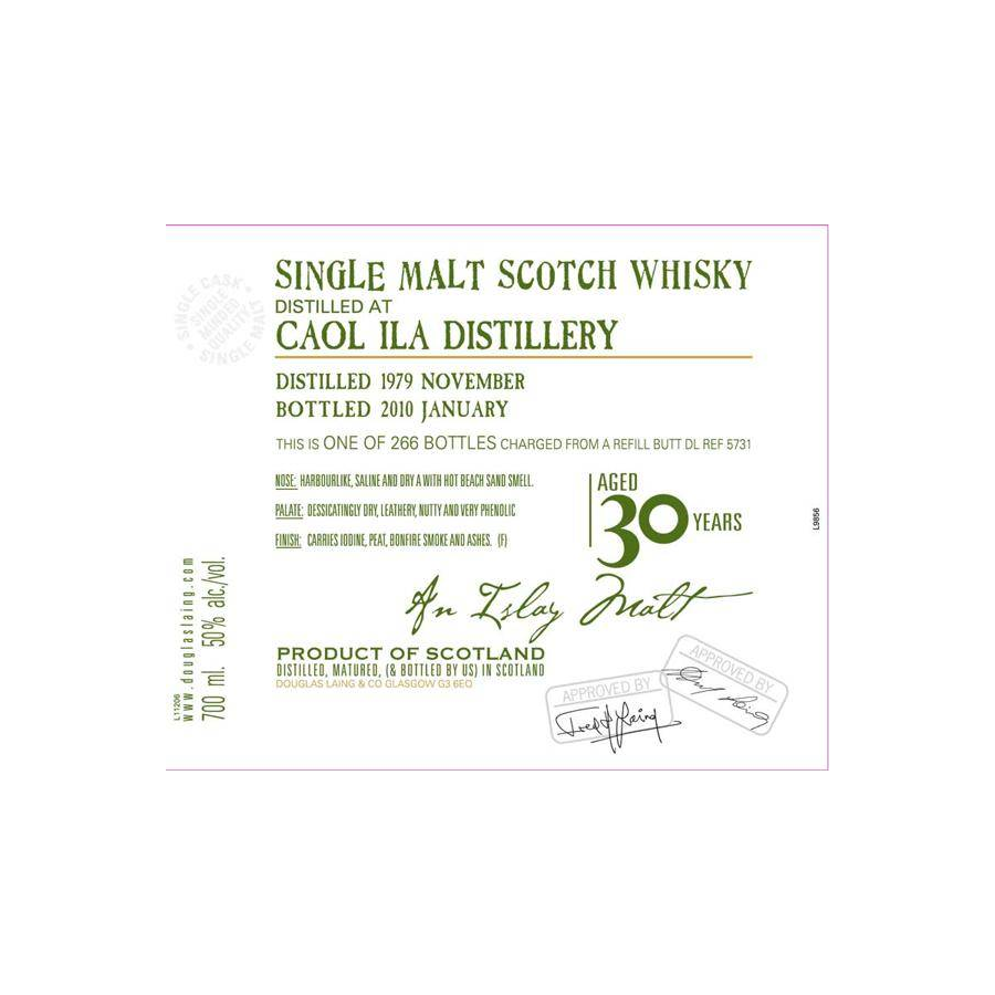 Caol Ila Old Malt Cask 1979 30 Years Single Malt Whisky 2