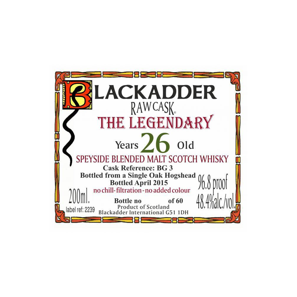 Blackadder Raw Cask 26 Years Blended Malt Whisky