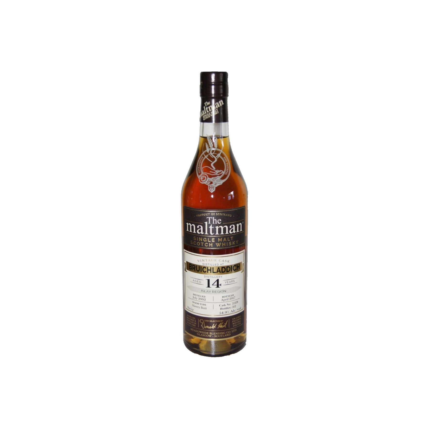 Bruichladdich 2002 14 Years Single Malt Whisky