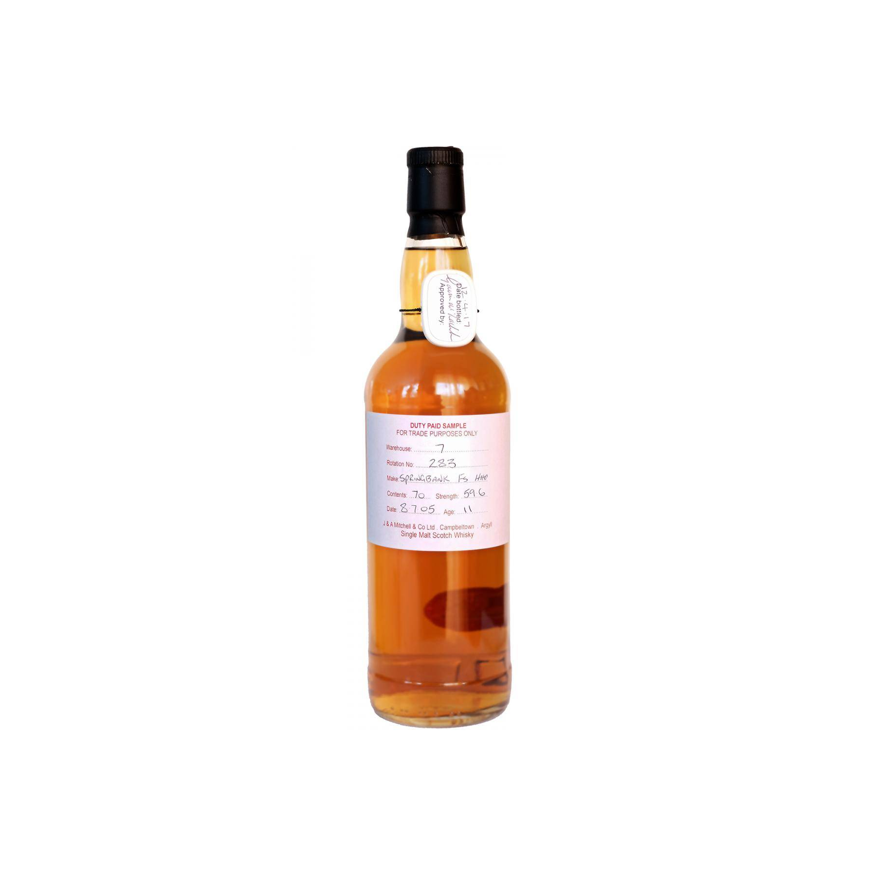Springbank Duty Paid Sample - For Trade Purposes Only 2005 11 Years Single Malt Whisky