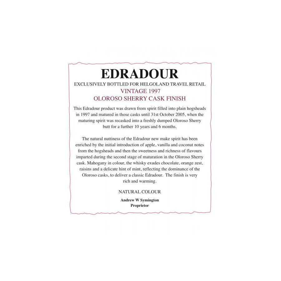 Edradour 1997 18 Years Single Malt Whisky 3