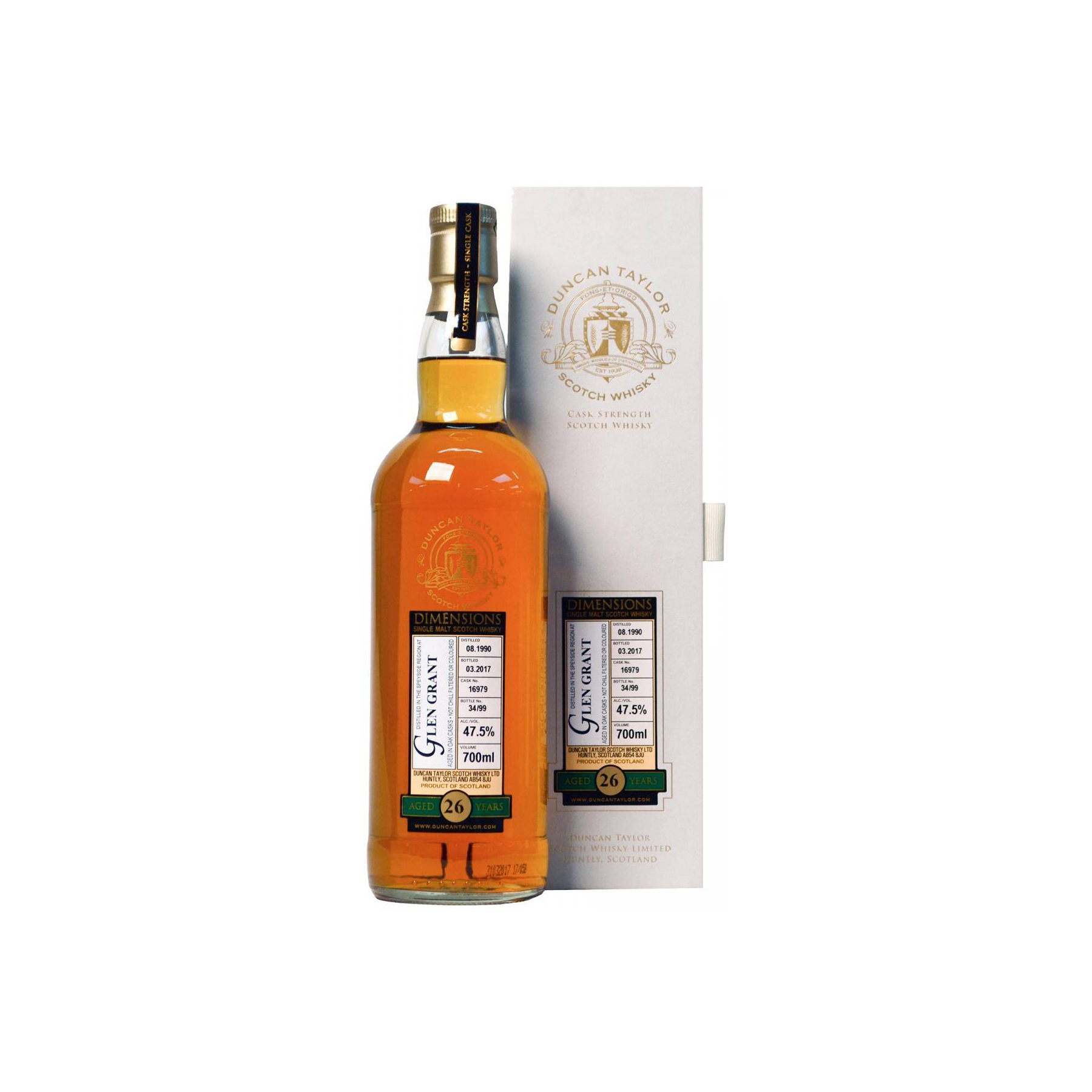 Glen Grant Dimensions 1990 26 Years Single Malt Whisky 2
