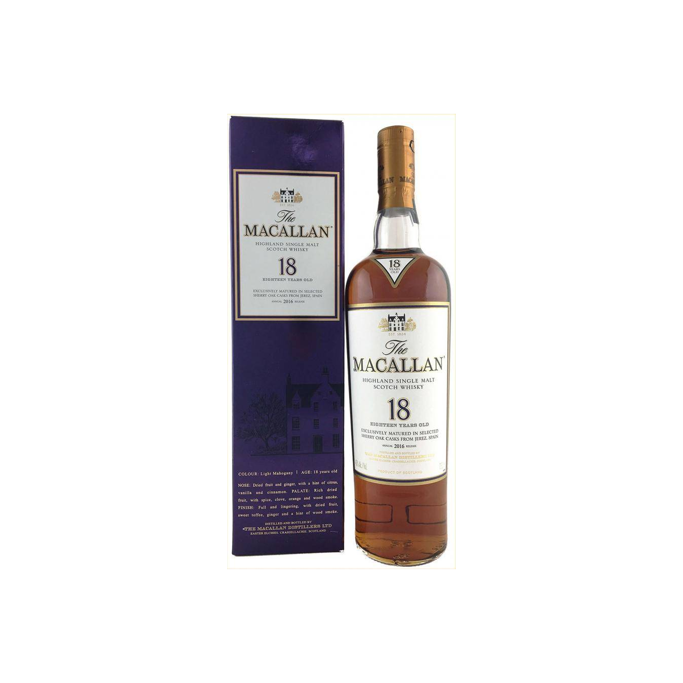The Macallan Sherry Cask 18 Years Single Malt Whisky 2