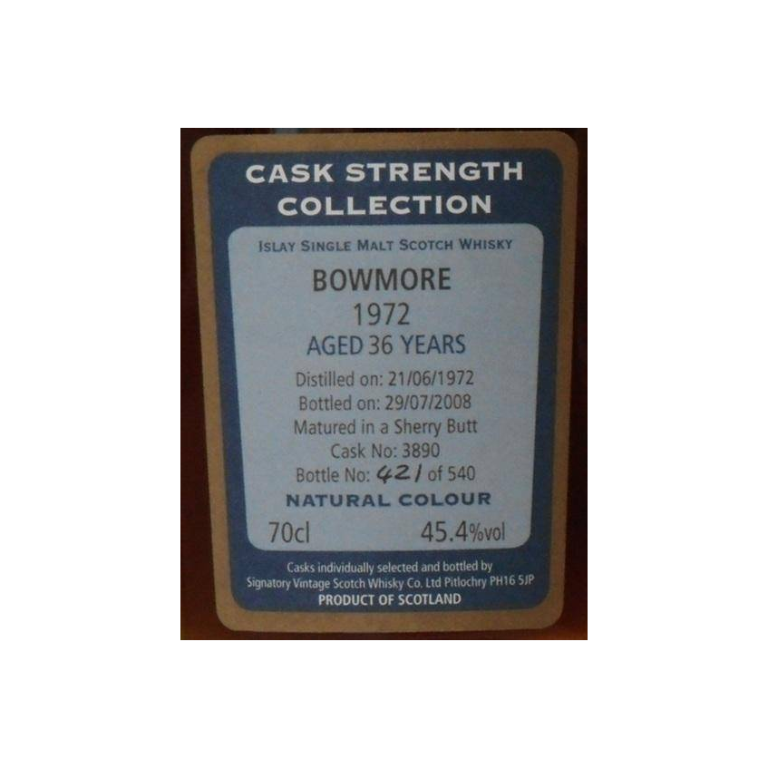Bowmore Cask Strength Collection 1972 36 Years Single Malt Whisky 2