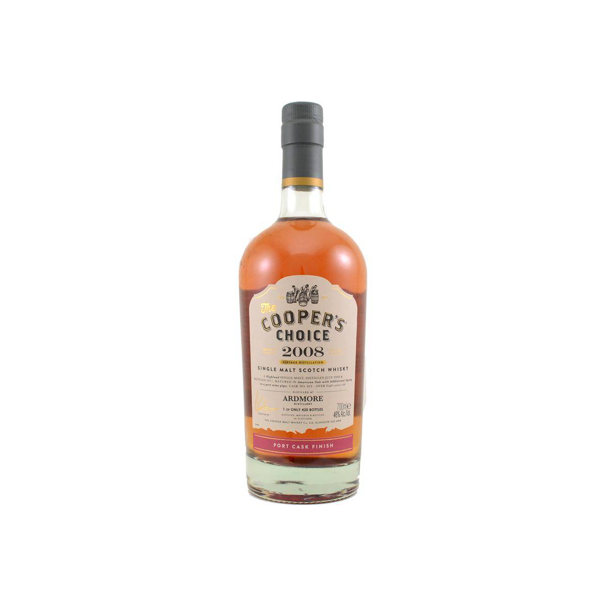 Ardmore The Cooper's Choice 2008 8 Years Single Malt Whisky
