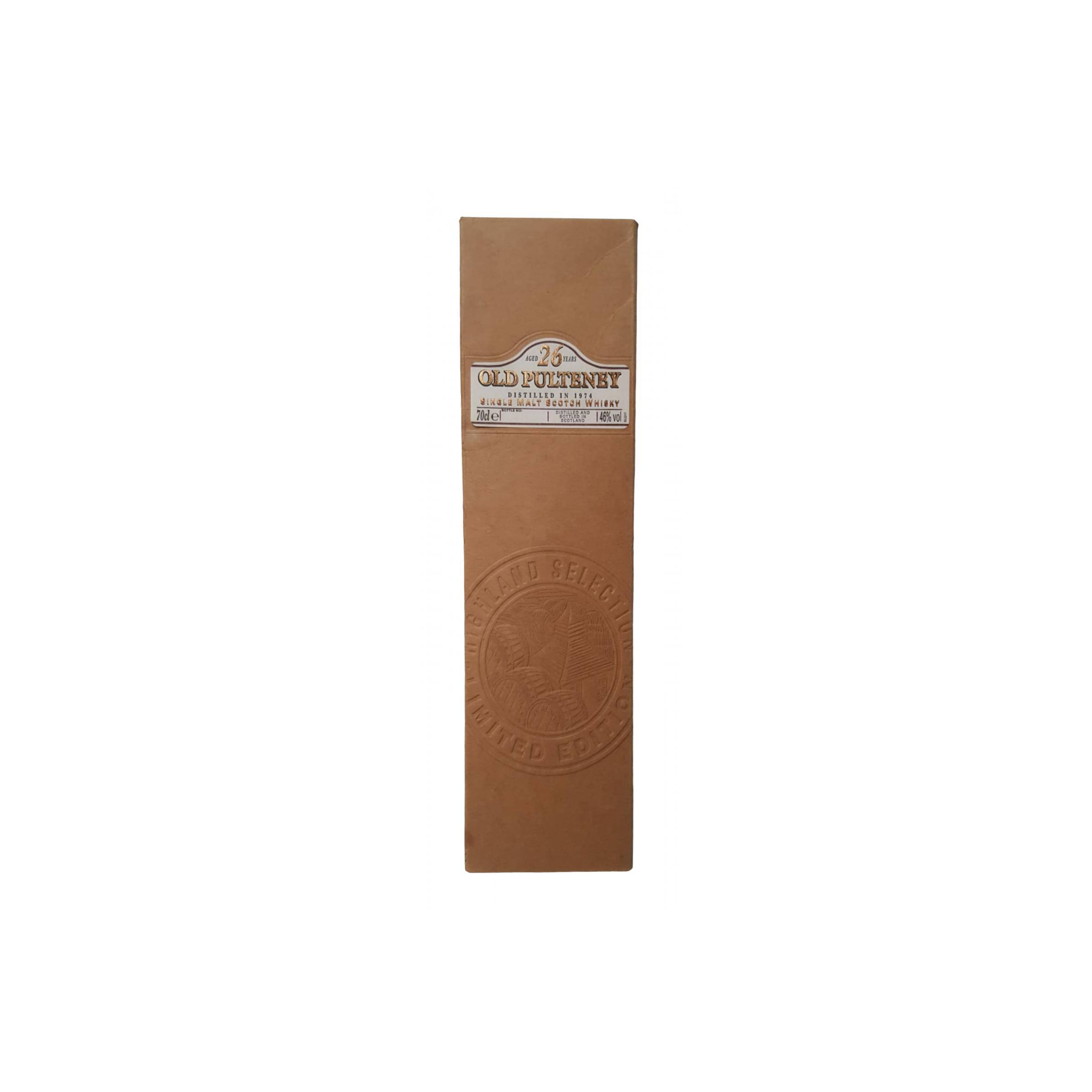 Old Pulteney 1974 26 Years Single Malt Whisky