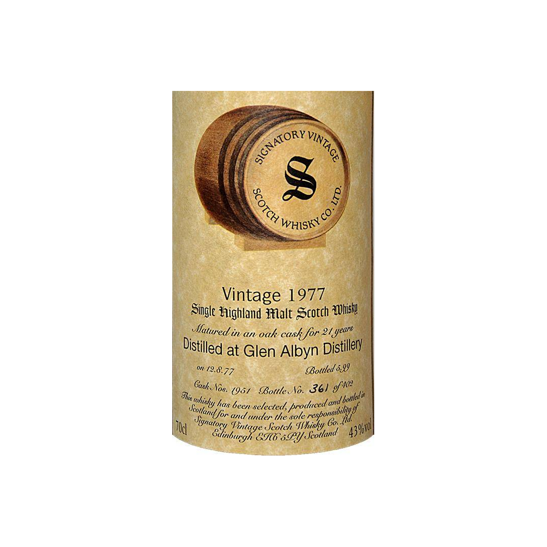 The Scotch Malt Whisky Society Vintage Collection 1977 21 Years Single Malt Whisky 2
