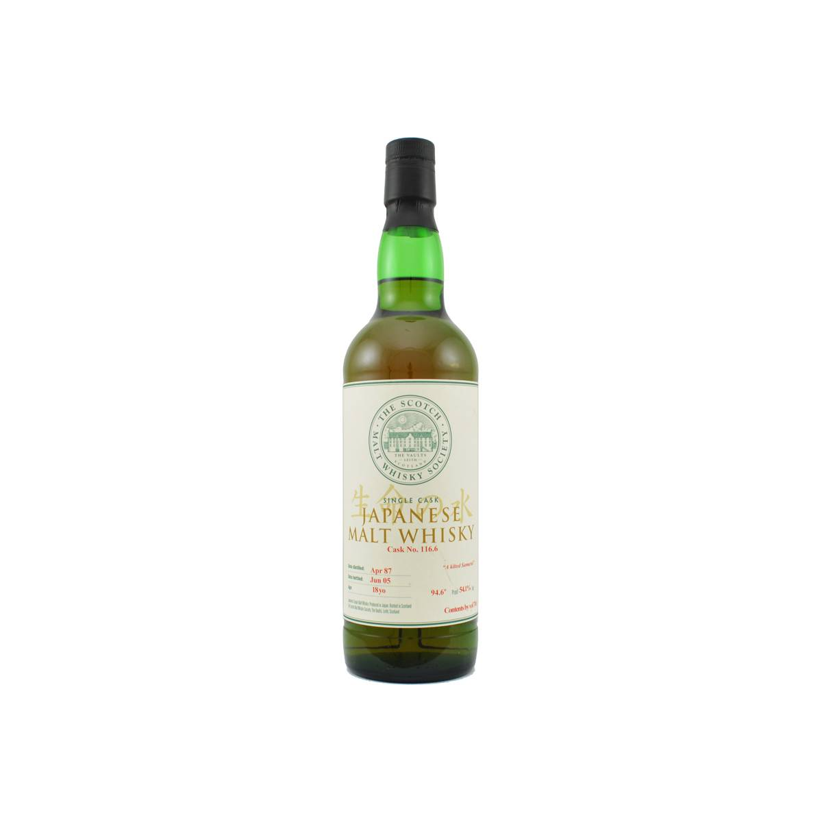 The Scotch Malt Whisky Society 1987 18 Years Single Malt Whisky