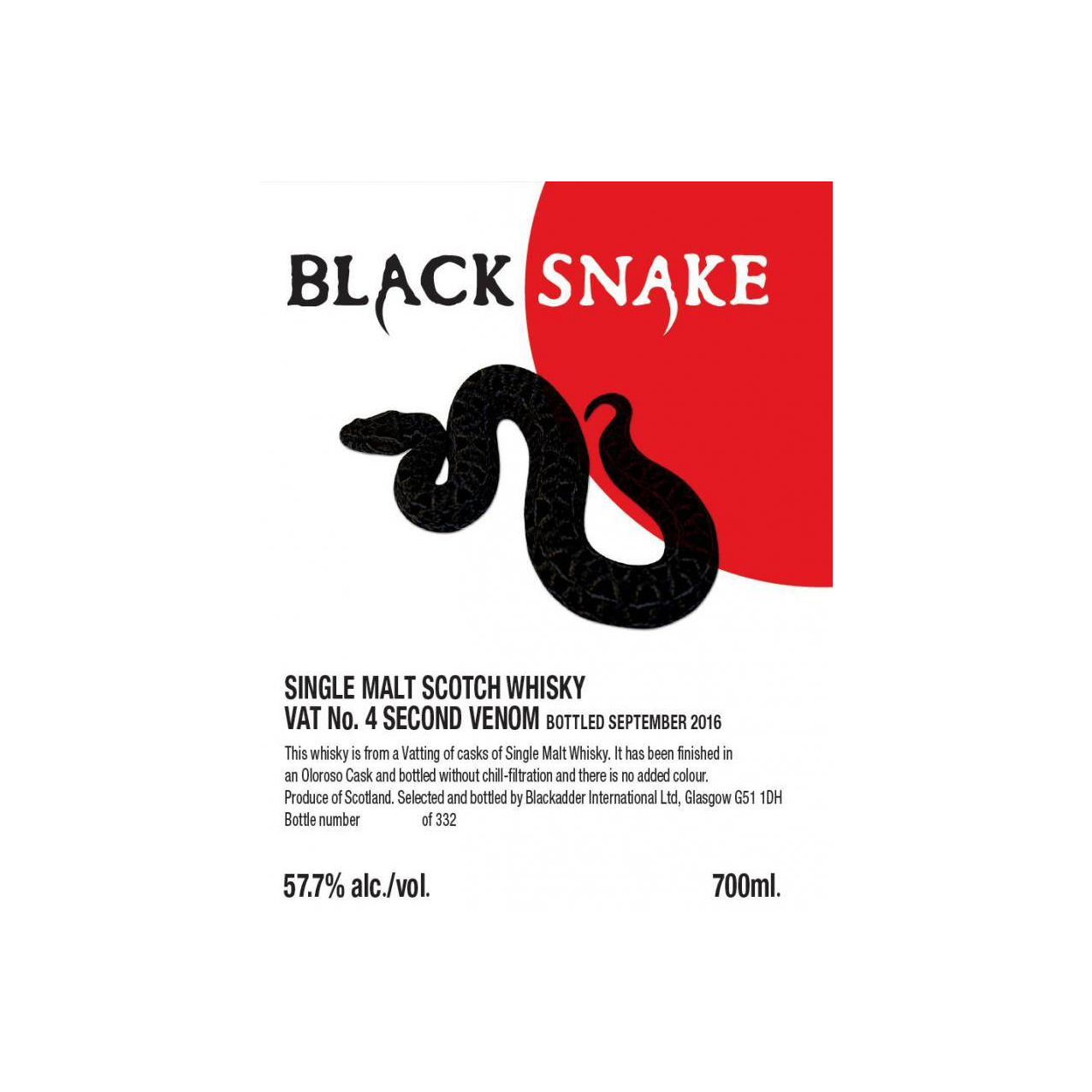 Blackadder Single Malt Whisky
