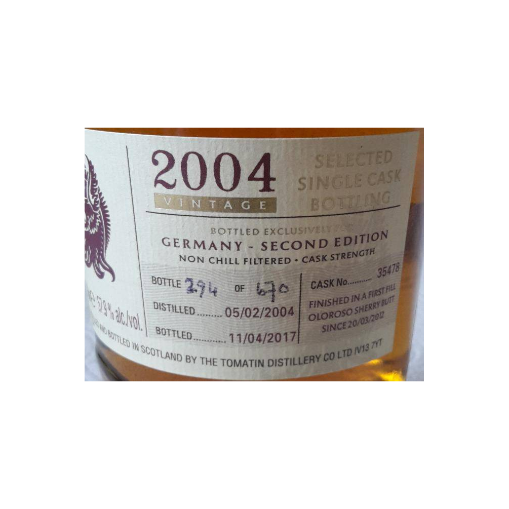Tomatin 2004 13 Years Single Malt Whisky 3