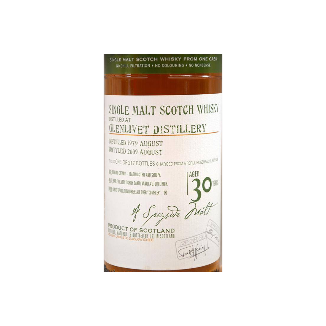 The Glenlivet Old Malt Cask 1979 30 Years Single Malt Whisky 2