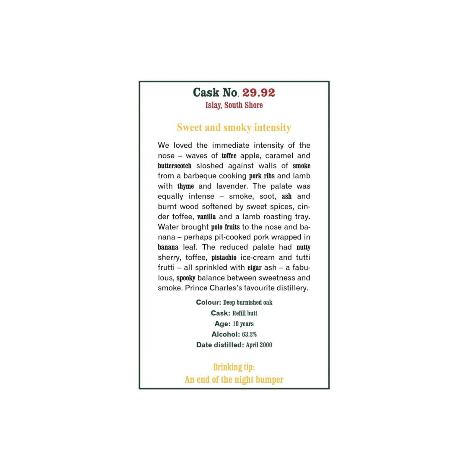 The Scotch Malt Whisky Society 2000 10 Years Single Malt Whisky