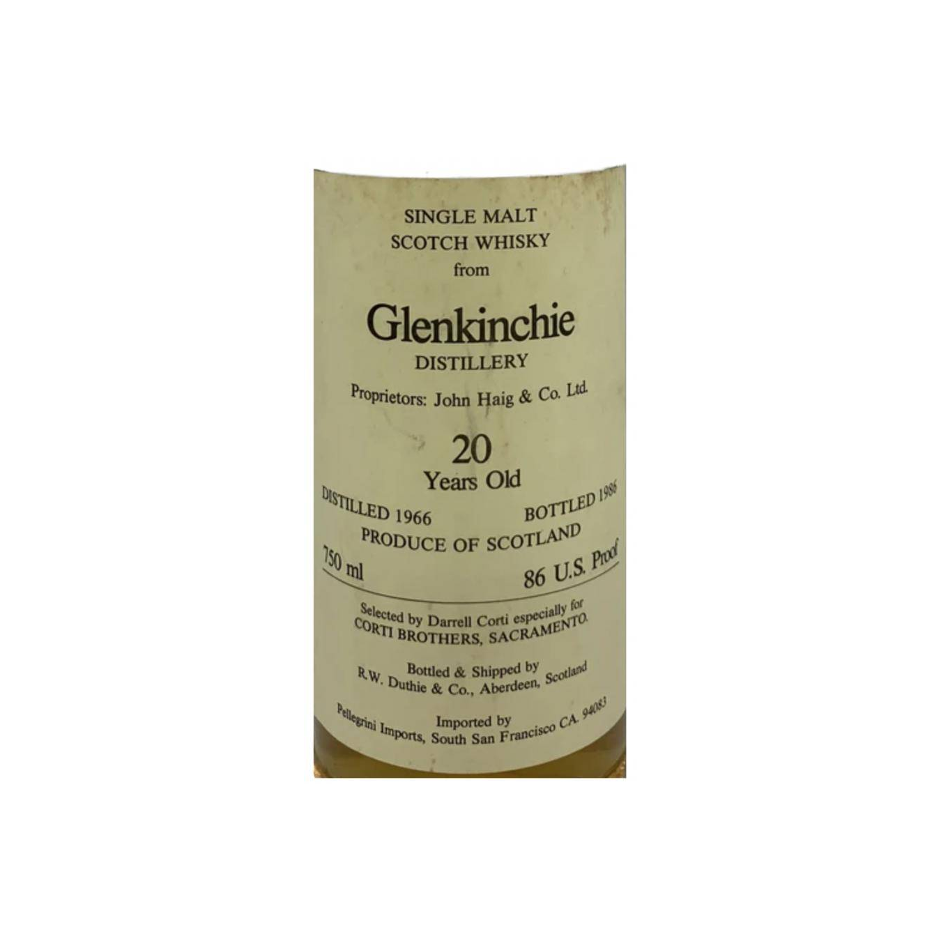 Glenkinchie 1966 20 Years Single Malt Whisky