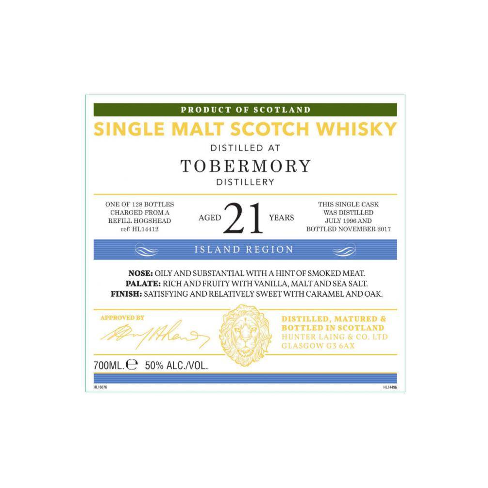 Tobermory Old Malt Cask 1996 21 Years Single Malt Whisky 2