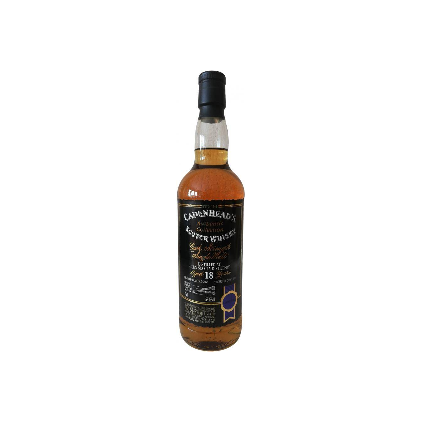 Glen Scotia Authentic Collection 1992 18 Years Single Malt Whisky