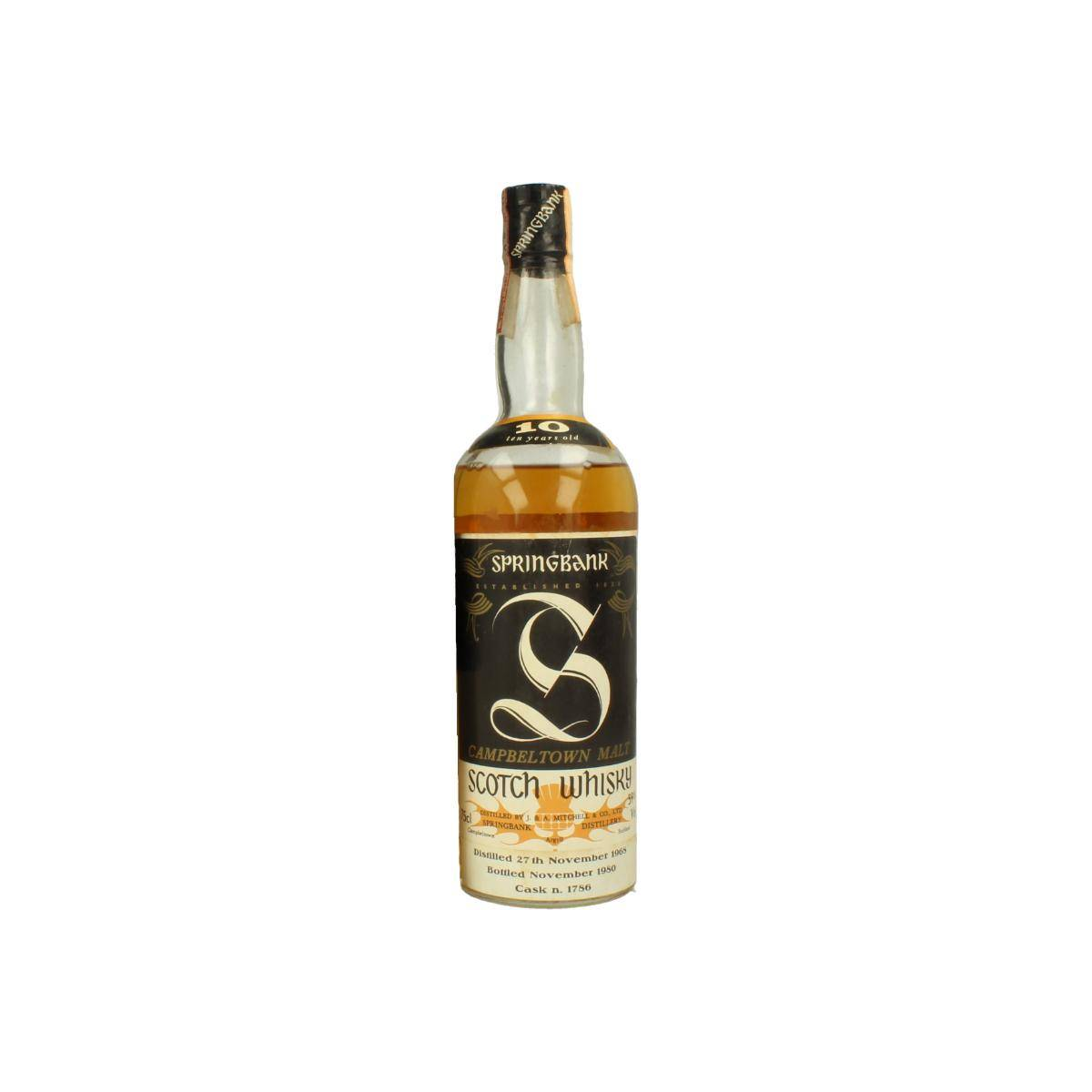 Springbank 1968 10 Years Single Malt Whisky