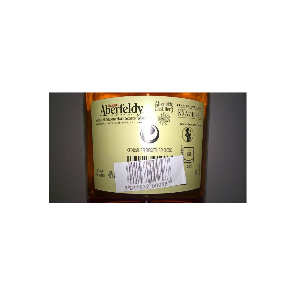 Aberfeldy 12 Years Single Malt Whisky 3