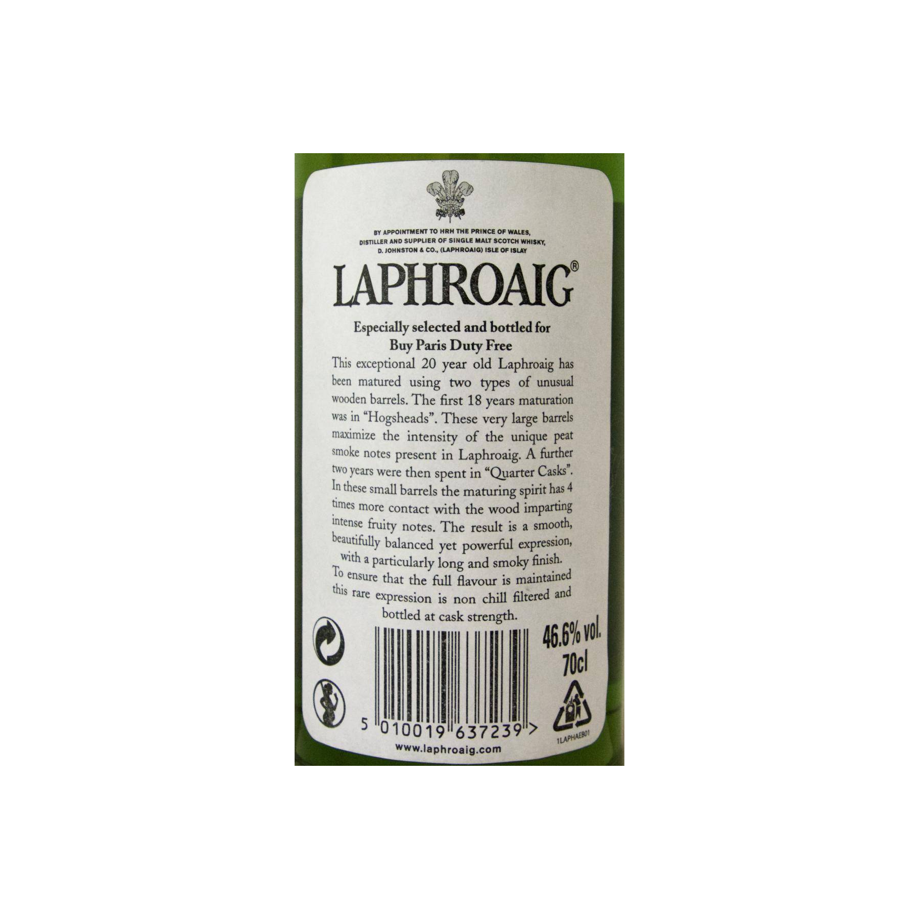 Laphroaig Limited Edition 20 Years Single Malt Whisky 3