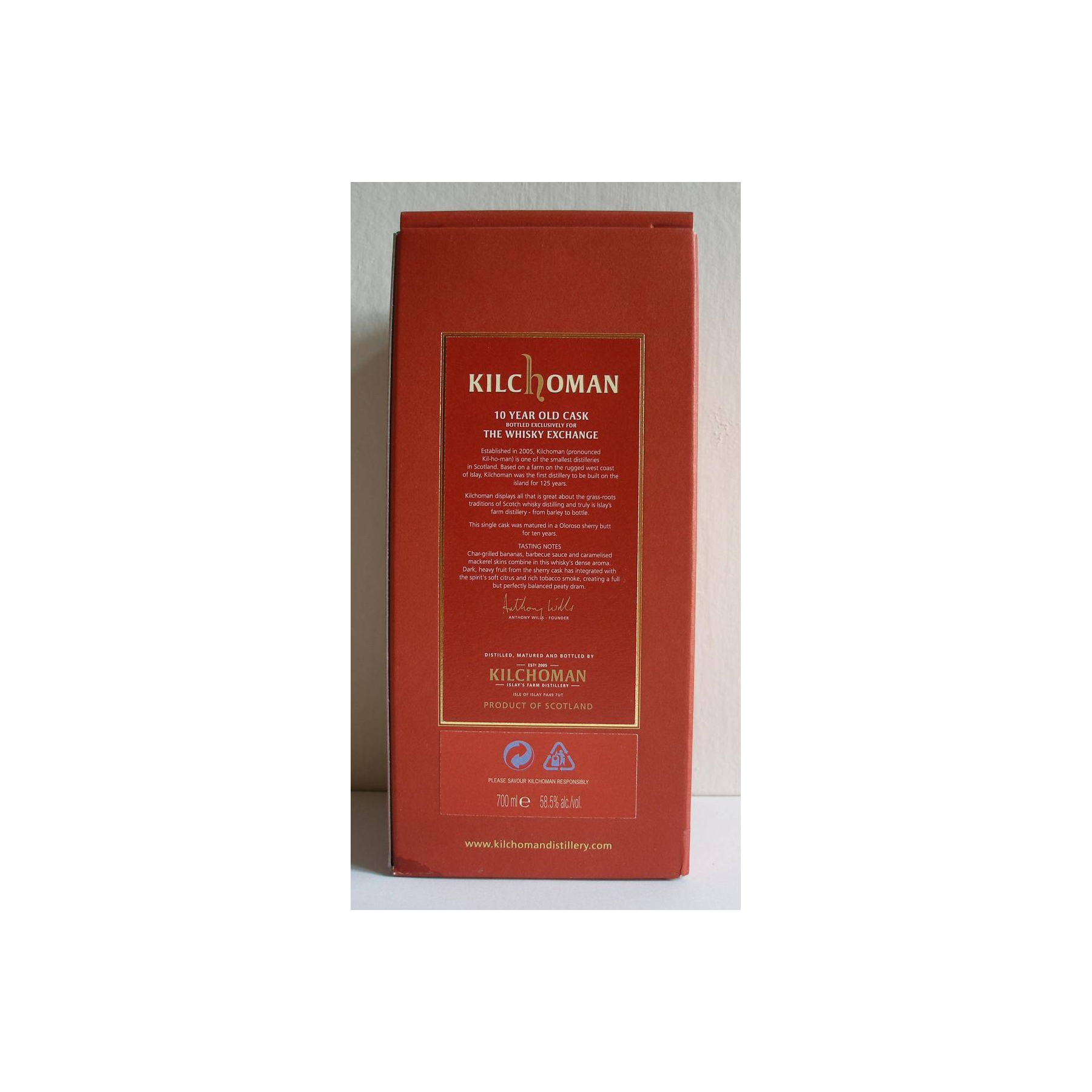 Kilchoman 2007 10 Years Single Malt Whisky 2