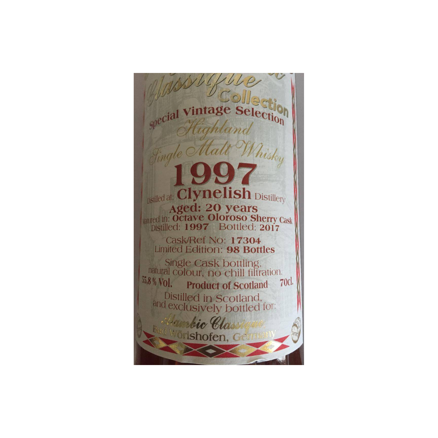 Clynelish 1997 20 Years Single Malt Whisky 2