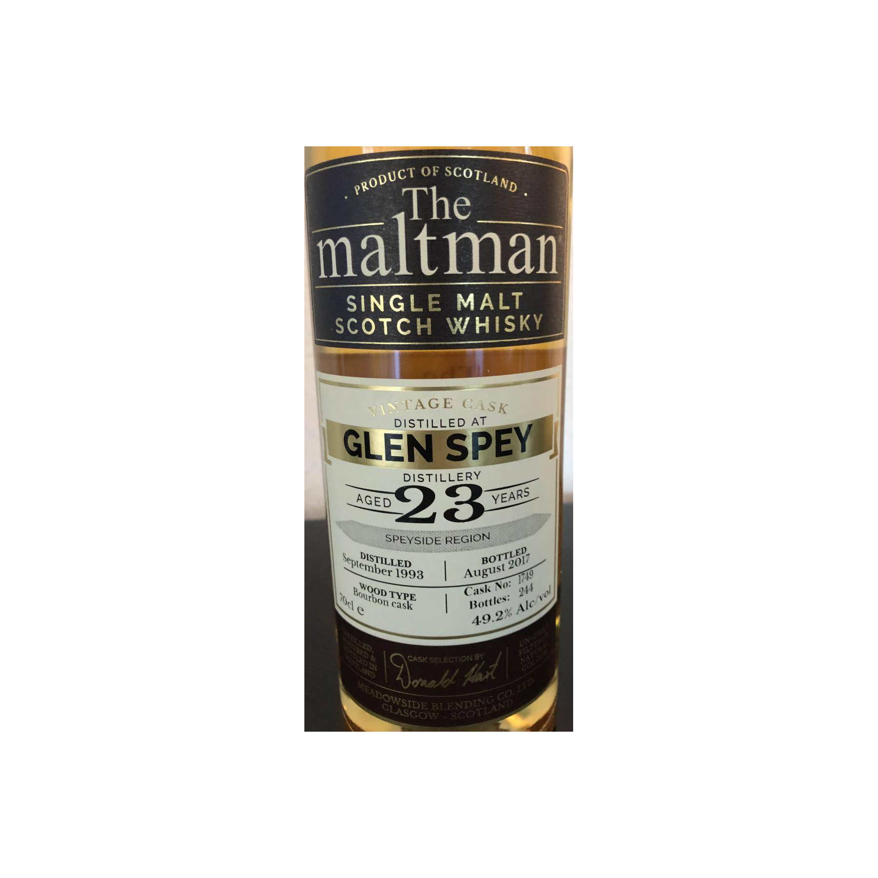 Glen Spey 1993 23 Years Single Malt Whisky 3