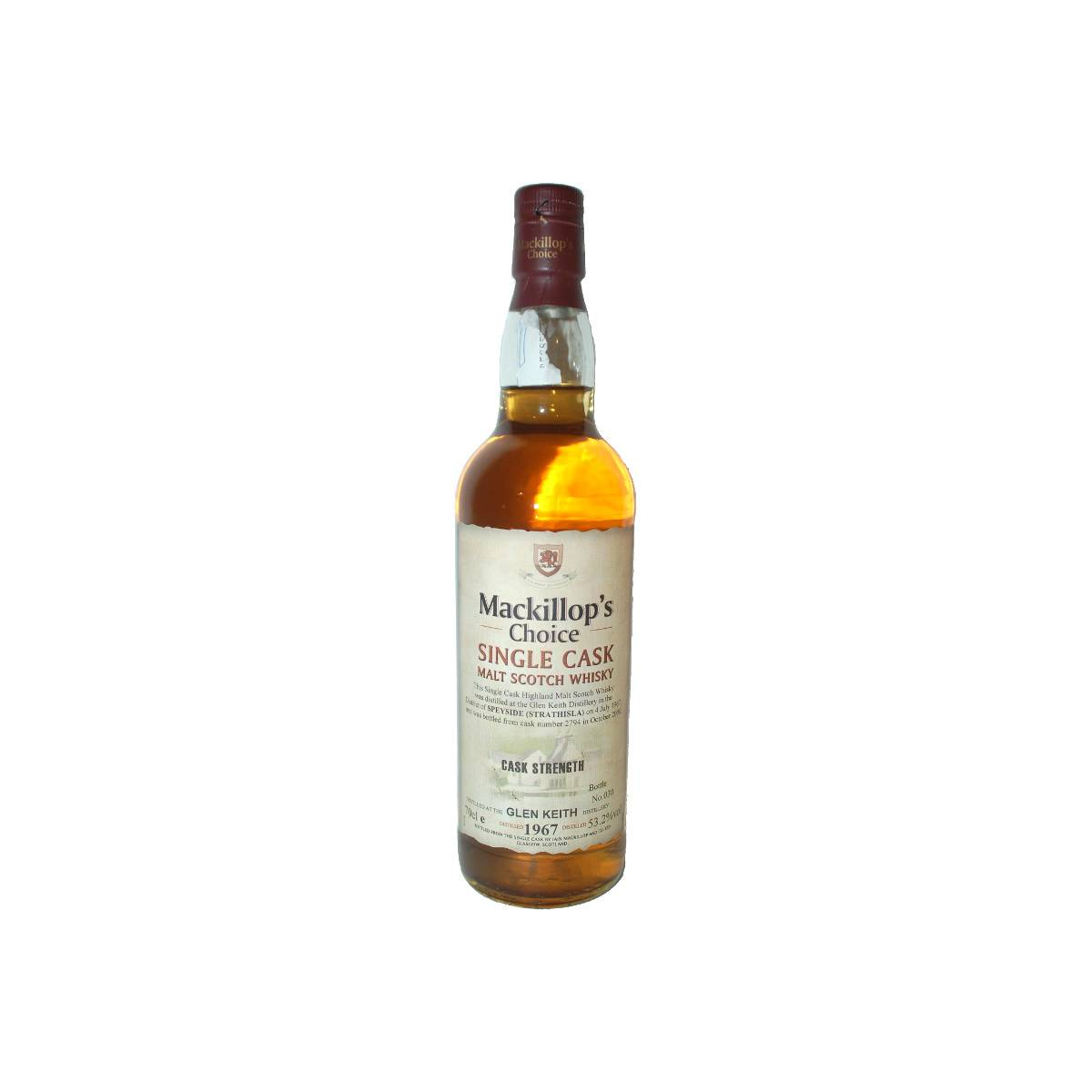 Glen Keith Single Cask 1967 33 Years Single Malt Whisky