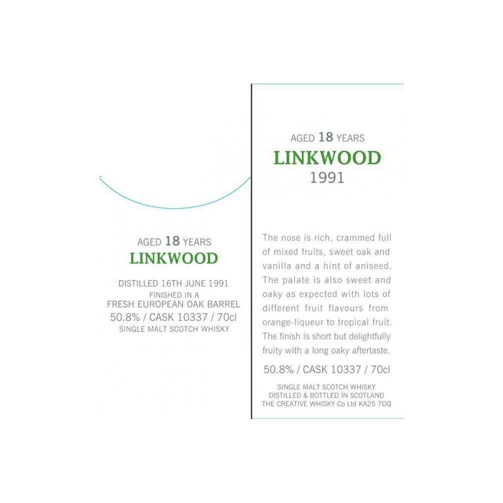 Linkwood 1991 18 Years Single Malt Whisky