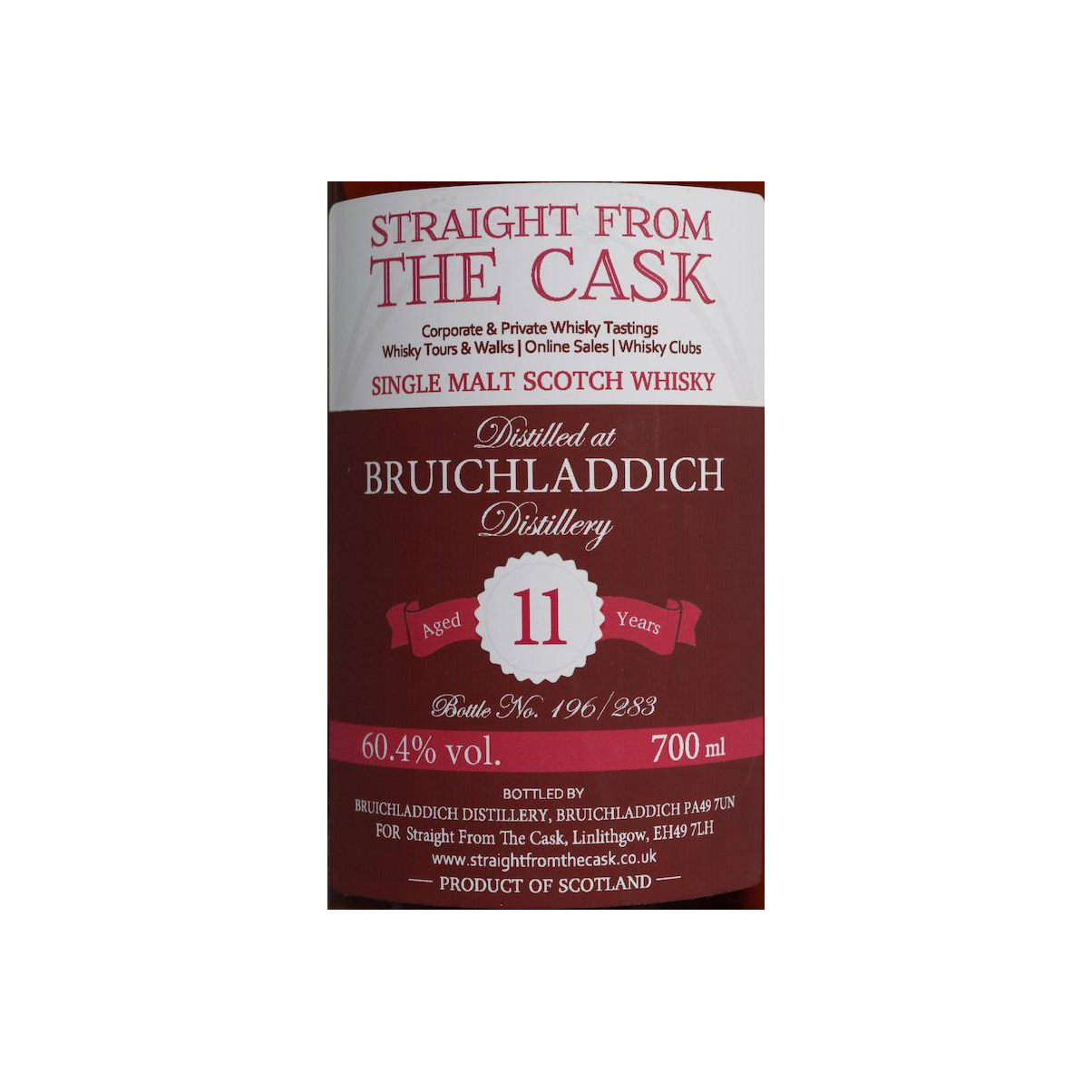 Bruichladdich 2004 11 Years Single Malt Whisky 3
