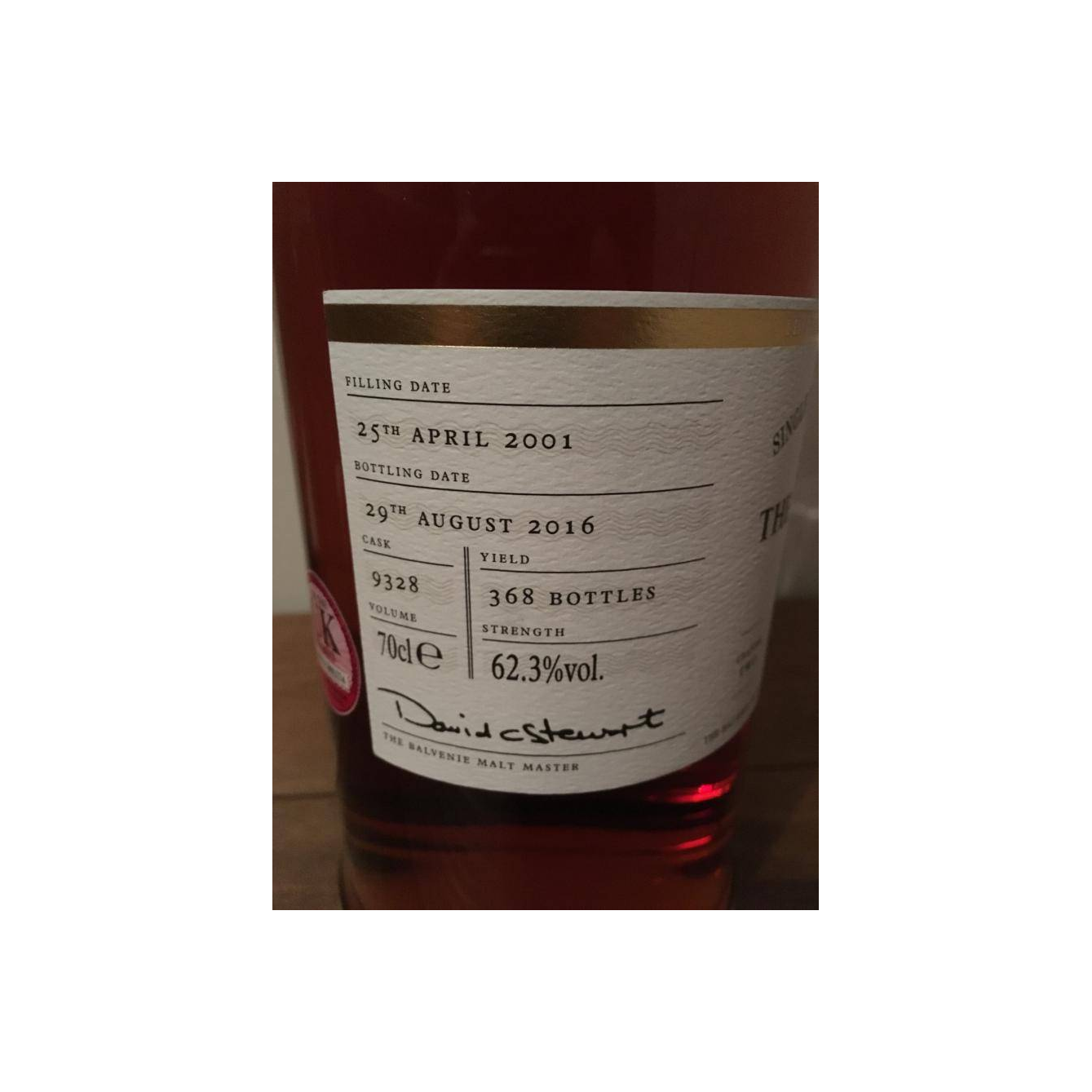 The Balvenie 2001 15 Years Single Malt Whisky 3