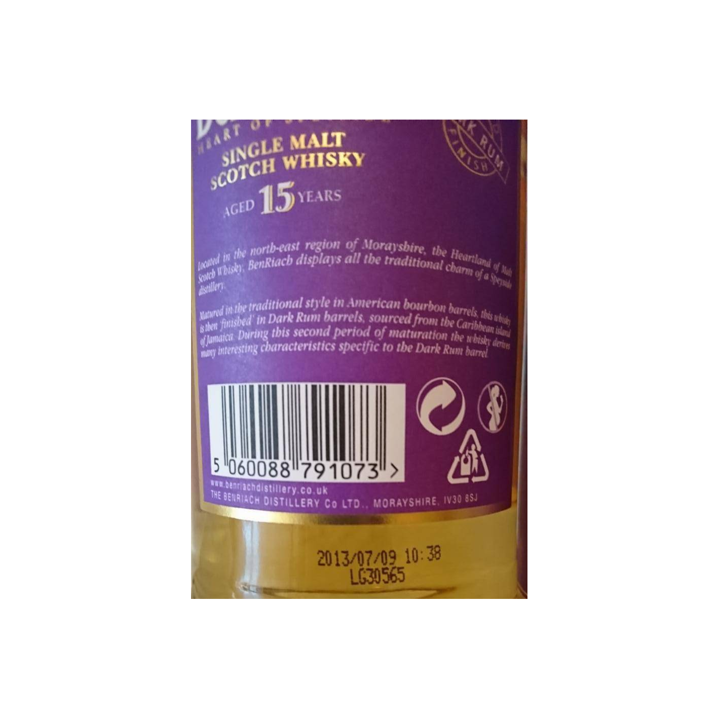 BenRiach 15 Years Single Malt Whisky 2