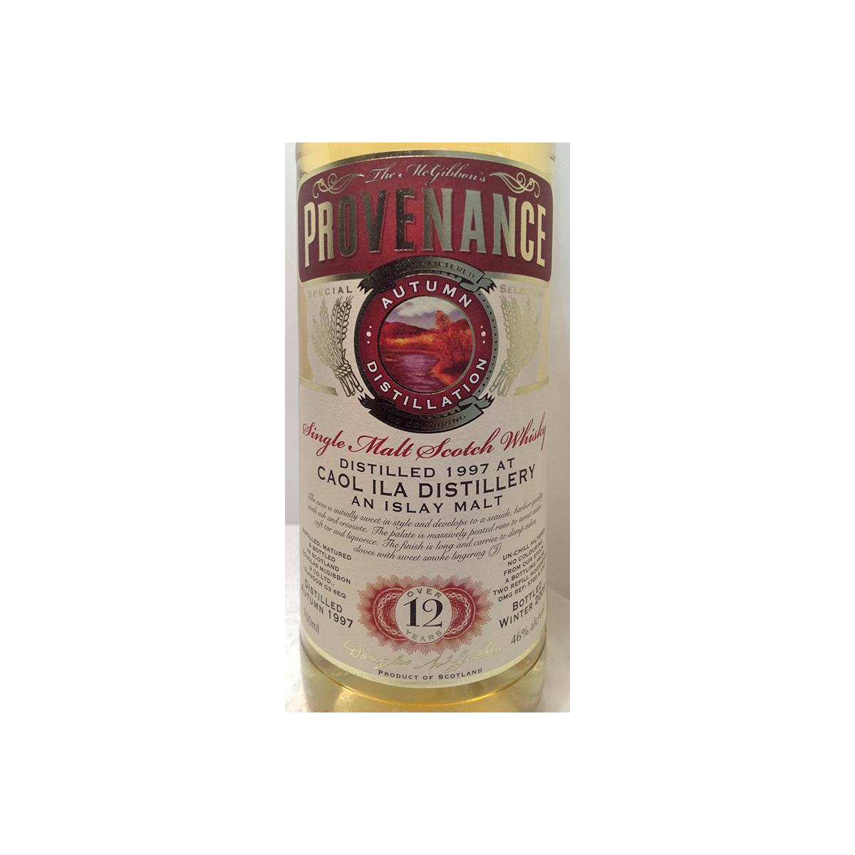 Caol Ila McGibbon's Provenance 1997 12 Years Single Malt Whisky 2