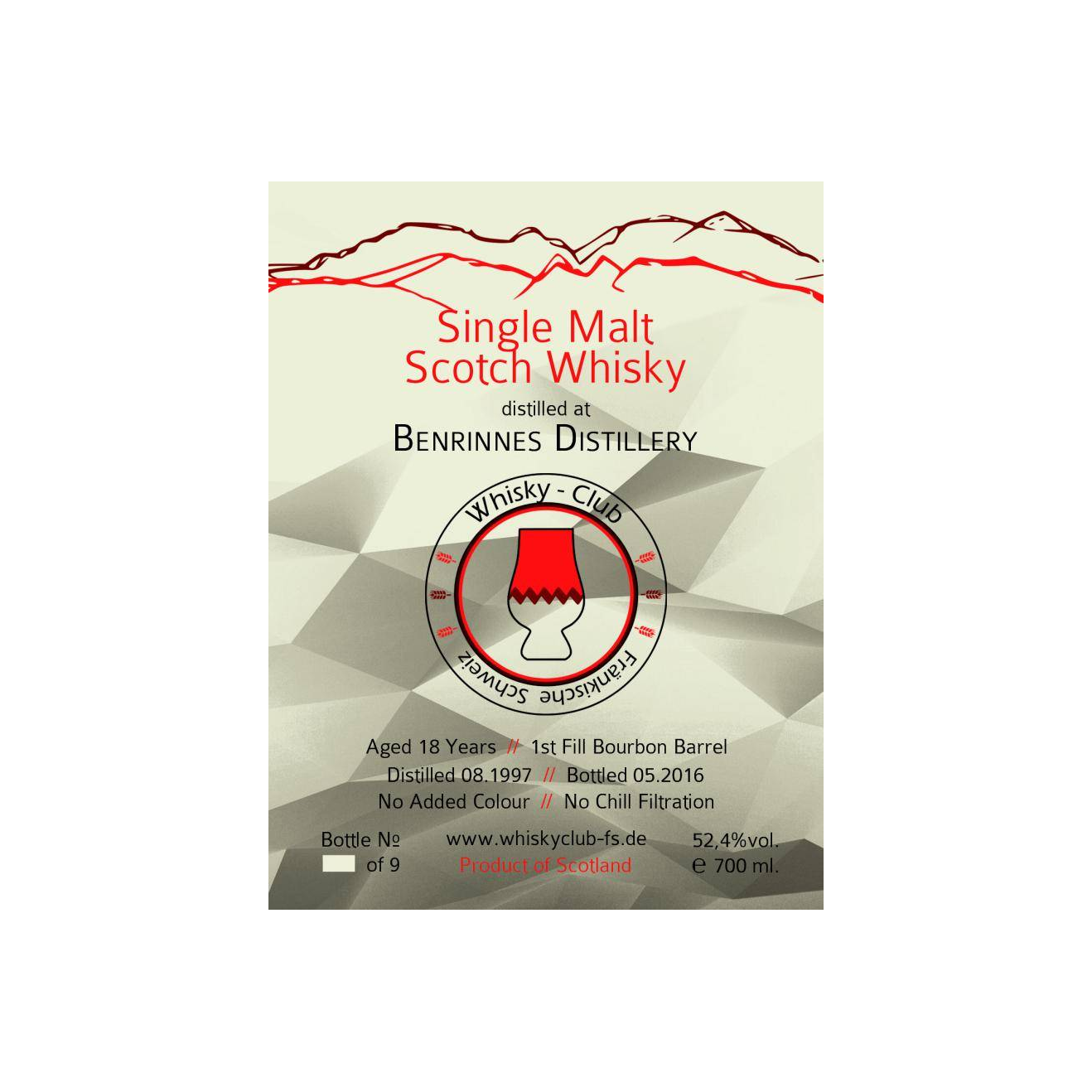 Benrinnes 1997 18 Years Single Malt Whisky 2