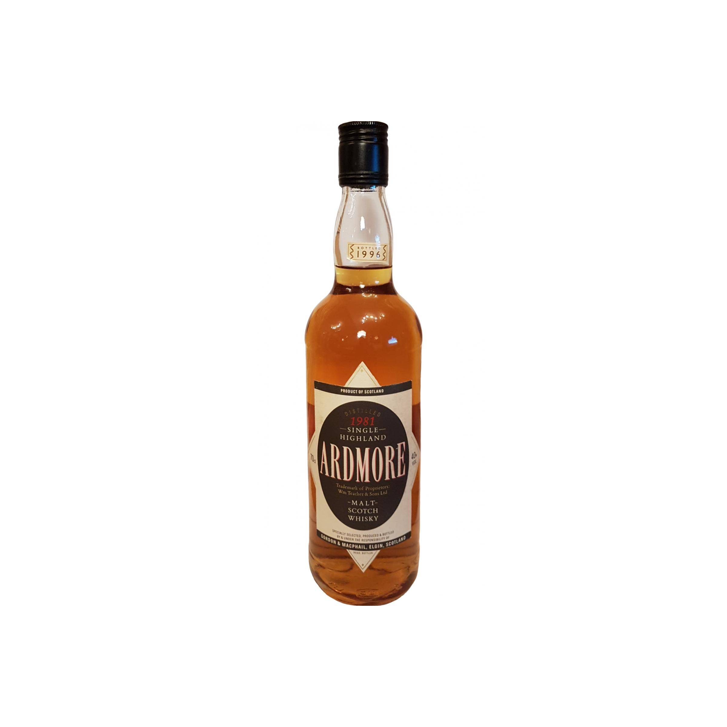 Ardmore Licensed Bottling 1981 15 Years Single Malt Whisky