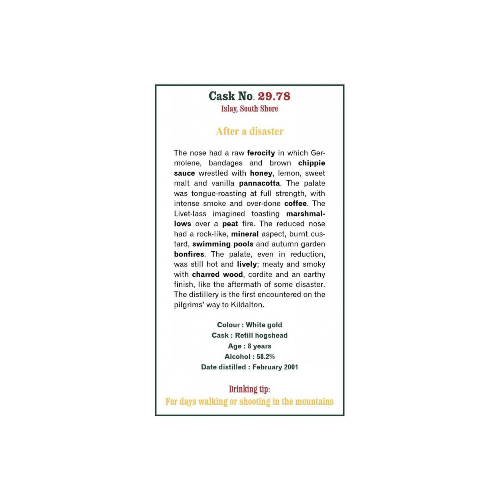 The Scotch Malt Whisky Society 2001 8 Years Single Malt Whisky