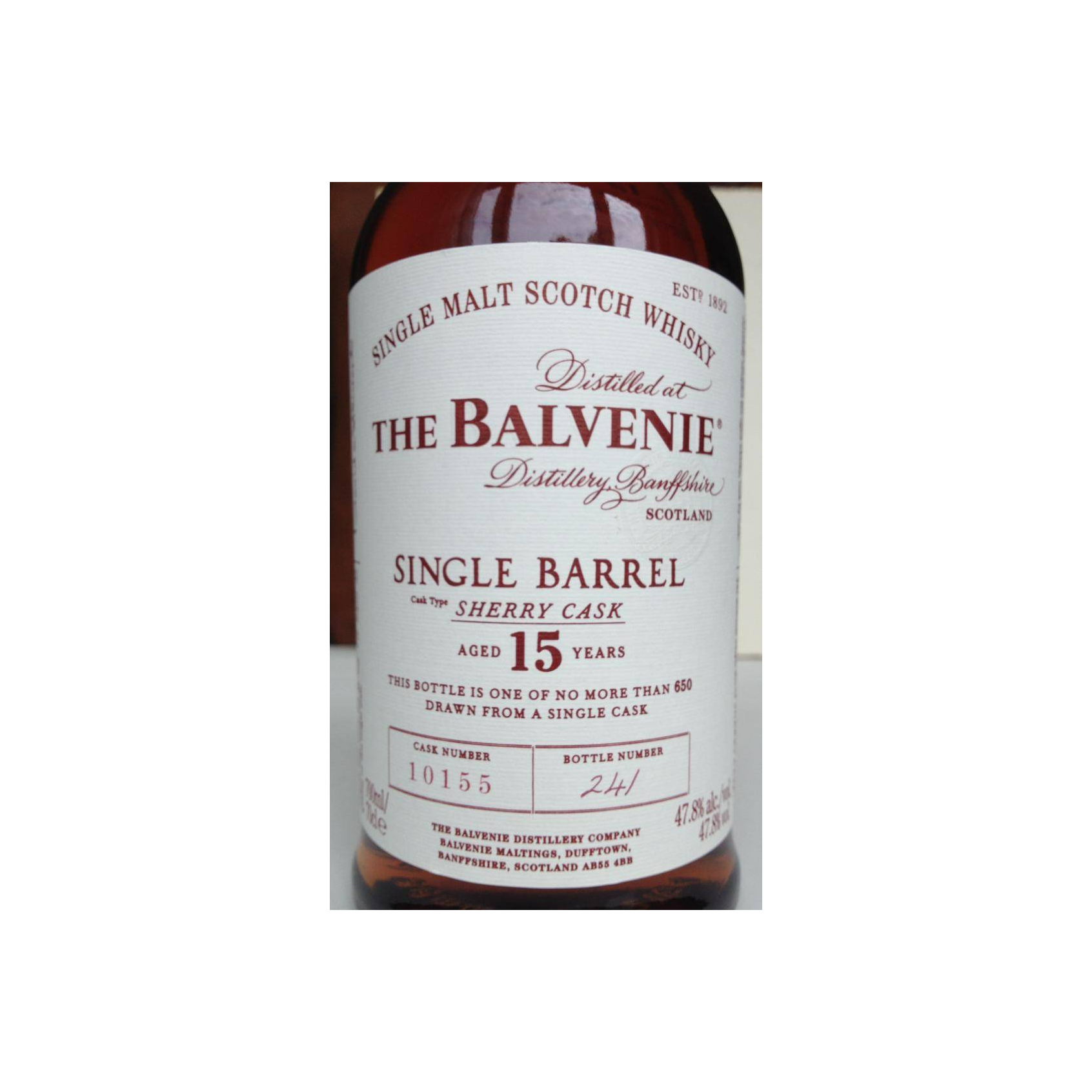 The Balvenie 15 Years Single Malt Whisky 3