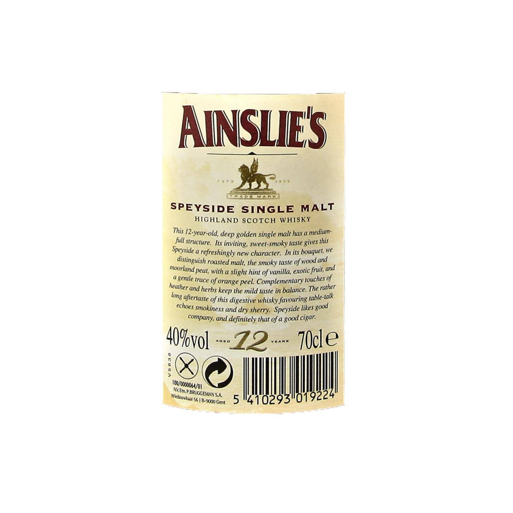Ainslie's 12-year-old A&H 3