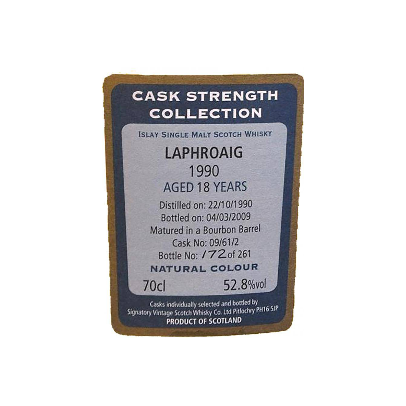 Laphroaig Cask Strength Collection 1990 18 Years Single Malt Whisky 3