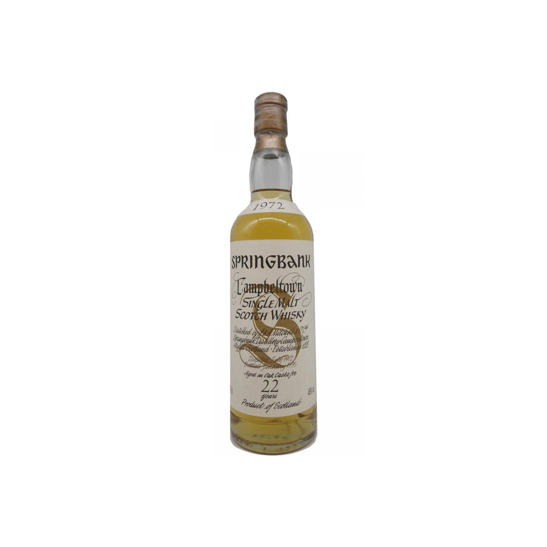 Springbank 1972 22 Years Single Malt Whisky